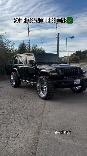 26-inch Rims and Tires Upgrade for Jeep Wrangler