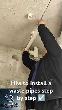 How to install waste pipes perfectly ☑️ #howto #plumbing #diy