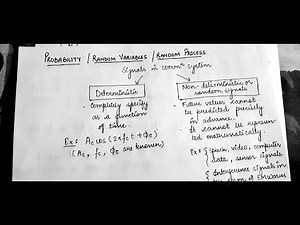 Probability/ Random process/ Random variable