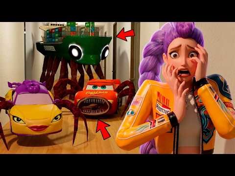 Rumi Scared? Car Eaters McQueen & CRABTANIC in Garry`s Mod