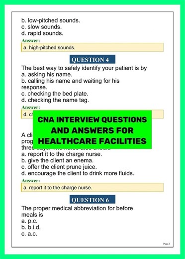 CNA Interview Questions and Answers 2026 | Top Healthcare Facility Interview Prep