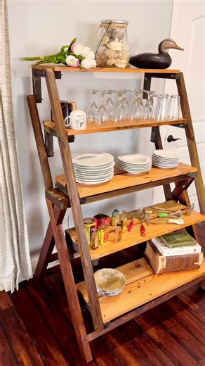 Table, shelves, workbench… how about all in one. #woodworking #diy #build #transforming #homedecor #tinyhouse | Matthew Peech Woodworking And DIY