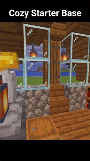 Perfect Cozy Starter Base 😳 | Minecraft #mctutorial #shortsminecraft #minecraftbuilding