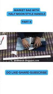How To Stitch Handbag With Half Moon Style Handle | Learn To Sew | Easy Sewing Hand Bags Tutorials