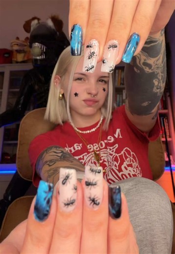 Ant Nails for Halloween: A 5-Hour Nail Transformation 😅