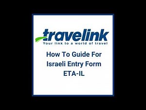 Israel Entry Form Tutorial - ETA-IL