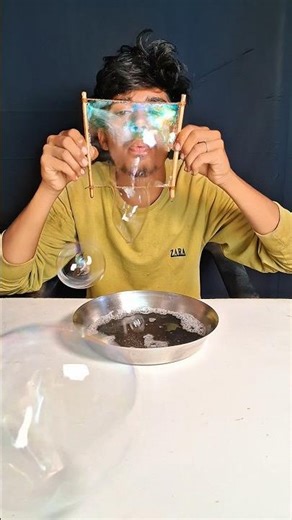 😱 Giant Bubble Magic Trick 🫧✨ Amazing Soap Bubble Experiment
