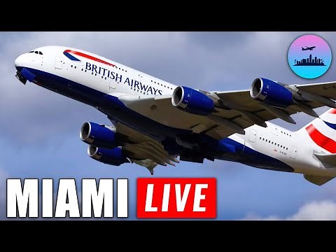 LIVE Miami Plane Spotting 🔴 | Multi Cam Airline Videos of Heavy Arrivals and Departures!
