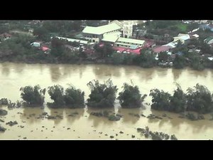 Aerial view of Lando’s devastation