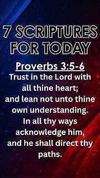 7 Powerful Scriptures You Need Today | God’s Promises for Protection, Peace, Provision and Rest