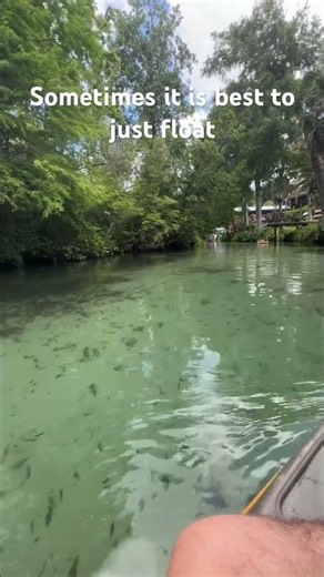 Kayak float down the river