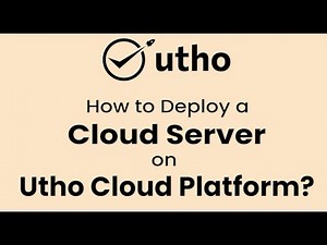 How to deploy a cloud server on Utho Cloud Platform.