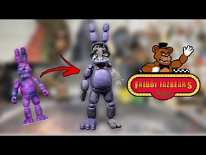 Five Nights At Freddy's Custom Withered Bonnie Action Figure!