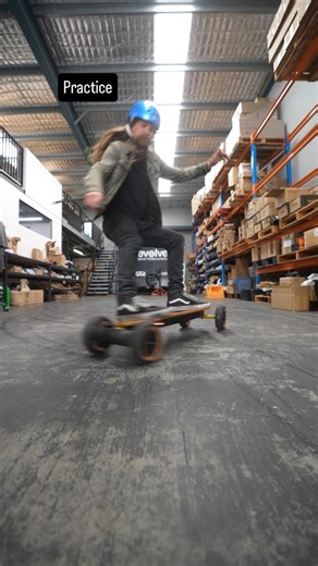 Ben sliding the Fusion All Terrain and Street boards in the warehouse 🛹⚡️ . . . . #electric #skateboard #skate #evolveskateboards #esk8 #rideevolve #evolveriders | Evolve Skateboards