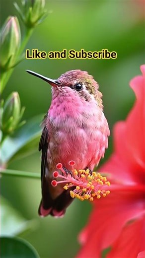 🐦💗 Tiny Pink Explorer on a Curious Adventure! 🌸|#shorts #birds