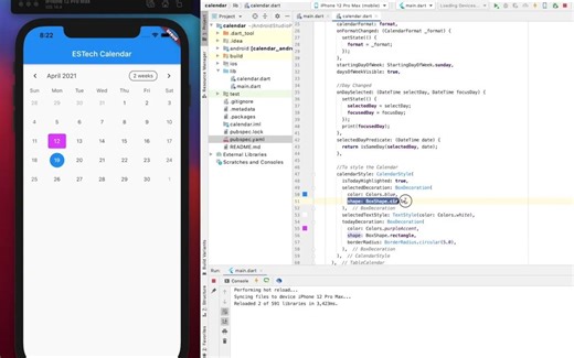 Calendar with Flutter Part1