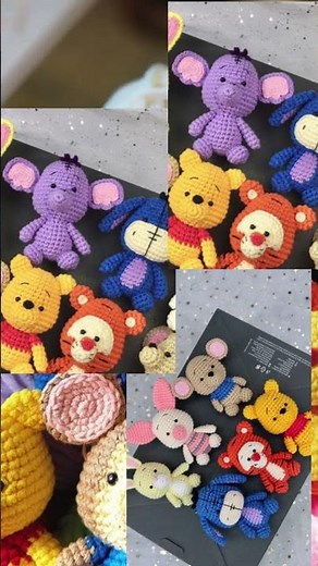 PDF PATTERN 8in1- winnie the POOH and friends crochet pattern