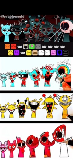 Incredibox Sprunki Coloring page #incrediboxsprunki #sprunki #coloring