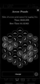 Arrow Puzzle - EXPERT mode - solved! (Exponential idle)