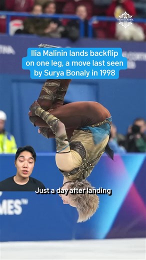 Ilia Malinin's Historic One-Foot Backflip in Olympics