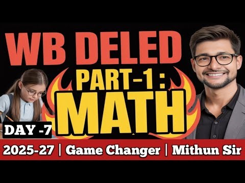 DElEd Part -1 Math Suggestion 2025-27 | d.el.ed 1st year math suggestion