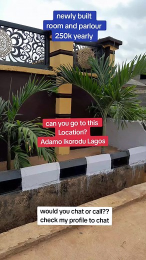 ikorodu adamo room and parlour self contain with pop and kitchen cabinet.