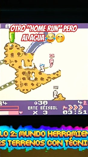 EPIC Play with the BASEBALL BAT in Worms Armageddon Anniversary Edition GBC Switch Tips Guide