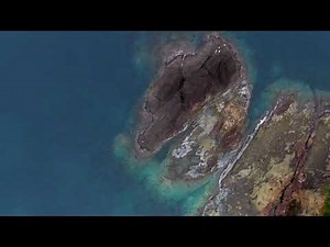 リアス式海岸の綺麗な海と岩をドローン映像で🏝島根半島
