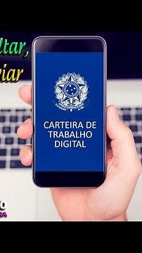 Como Consultar, Extrair e Enviar a Carteira de Trabalho Digital em PDF pelo celular - Rápido e fácil