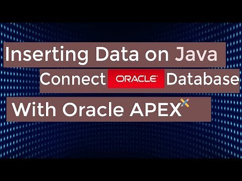 Oracle APEX - how to insert data in oracle database and show oracle apex