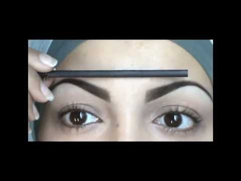 The UNIBROW Technique - How to make your brows even كيف تجعلي حواجبك متساوية