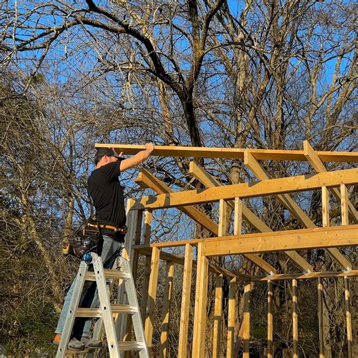 Pure building sounds as we take this 10x12 modern DIY shed from bare framing all the way to roof and siding. No talking, just the satisfying rhythm of construction. This video makes it feel totally doable - we're not pros, just figuring it out as we go (including Brad's graceful saw-dropping moment that had us laughing). Perfect for planning your own build or just enjoying some relaxing construction sounds. #ASMR #DIYshed #buildingASMR #moderndesign #DIYproject #satisfying | Fix This Build That