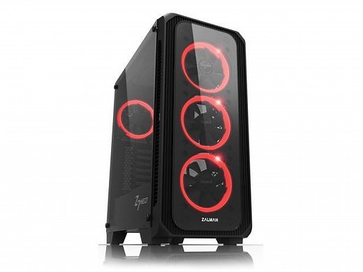 Zalman Z7 NEO ATX Mid-Tower Gaming PC Case, 4 x 120mm Unique Ring Fans w/ RGB Controller, Full Tinted Tempered Glass Side Panel, High-End PC Cabinet - Newegg.com