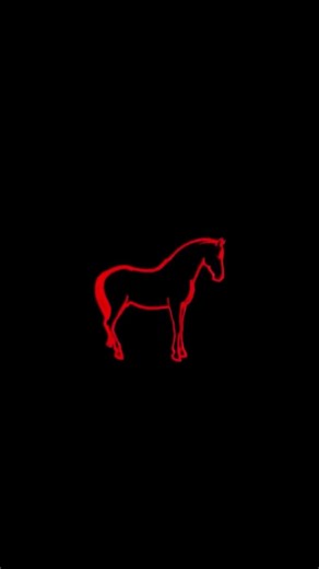 How to Draw Horse with python? #python #programming #horse #viral #shorts