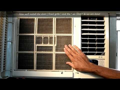 Window Air Conditioner Servicing | Simple Window AC Cleaning | DIY