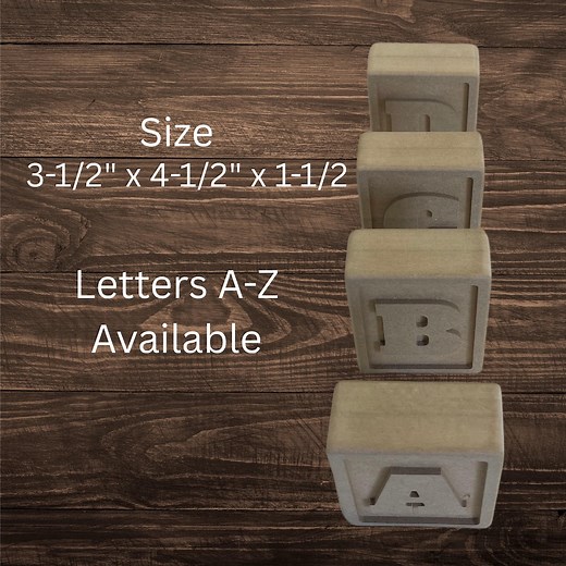 Unfinished MDF Alphabet Blocks | DIY Craft Cubes - Etsy