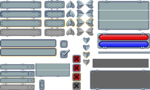 Samvicasoge: I will design premium 2d game UI UX, pixel art hud, gui icons and mobile game interface for $45 on fiverr.com