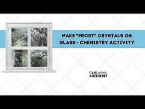 How to Create Crystals from Epsom Salt - Making a "Frosted" Window