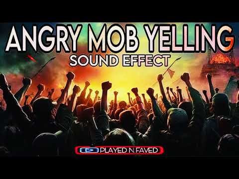 Angry Crowd Mob Yelling Sound Effect