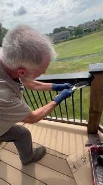 No drips, no glove, no splinters! Decking done fast & easy! #deckstaining #diy #deckcoating #tips