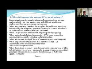 An Introduction to Grounded Theory - Open Lecture Series 18 Jun 2025