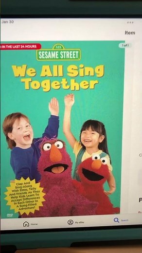 Sesame Street We All Sing Together DVD 1993