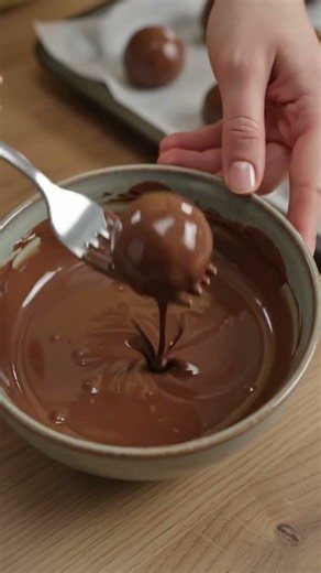 chocolate ball recipe #food #howtomakechocolateathome #dreamtrackai #cooking