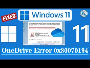 ✅ How To Fix OneDrive Error 0x80070194: The Cloud File Provider Exited Unexpectedly