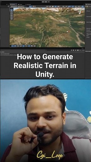 Create Real World Terrain in Unity 🌍 #3d #unity3d #discipline #shorts