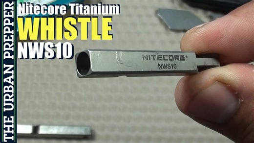 Reviewing the Nitecore NWS10 titanium whistle for safety
