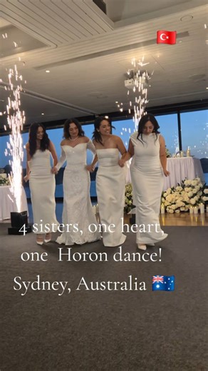 Austolian Dance Academy on Instagram: "Our beautiful 😍 bride Yeliz & her sisters’ powerful Turkish horon dance ! 👏👏 #horon #horondance #weddingdance #sisterpower #brideandbridesmaids"
