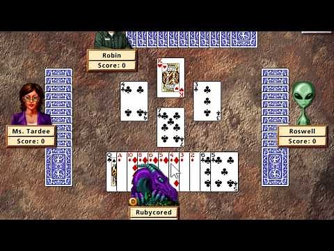 Hoyle Card Games 5 (2001) - Hearts Take S02 (Ms Tardee, Robin, Roswell)[1080p60]