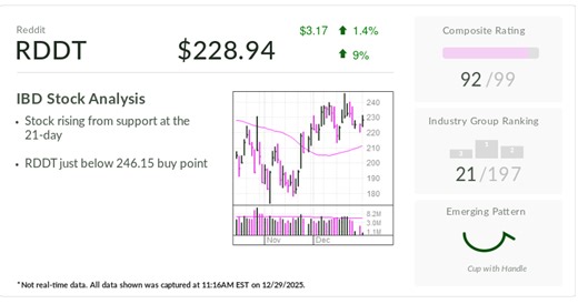 IBD Stock Of The Day: How Reddit's AI Strategy Is Making It A Popular 2026 Pick On Wall Street