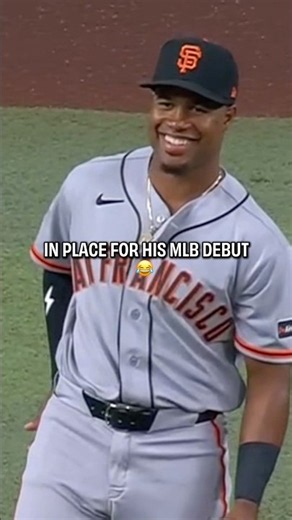 The adventures of an outfielder finding his spot on the field in his MLB debut 😂